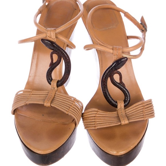 Legendary Christian Dior Samourai Snake Wedges - Picture 2 of 8